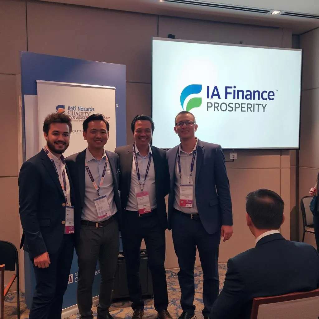 IA Finance à une conférence technologique